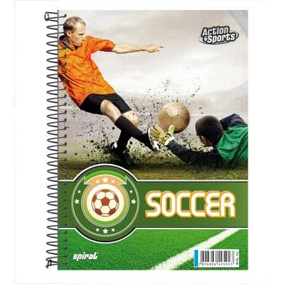 Caderno 400 folhas - Soccer